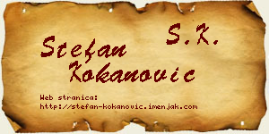 Stefan Kokanović vizit kartica